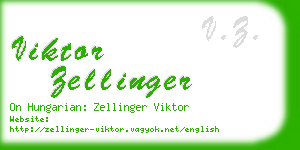 viktor zellinger business card